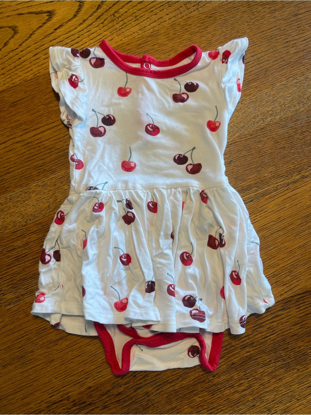 Kyte baby Cherry Dress Bodysuit